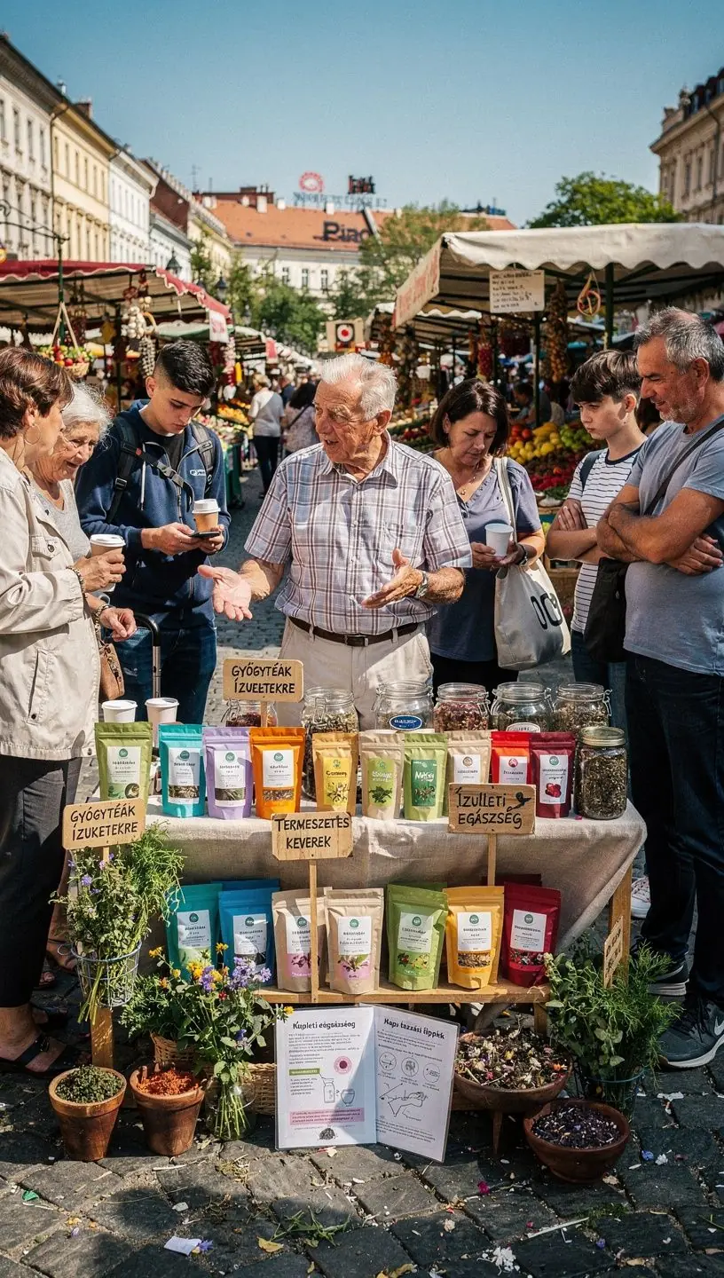 Friss gyógynövényekből készült tea, amely jótékony hatással van az ízületekre.