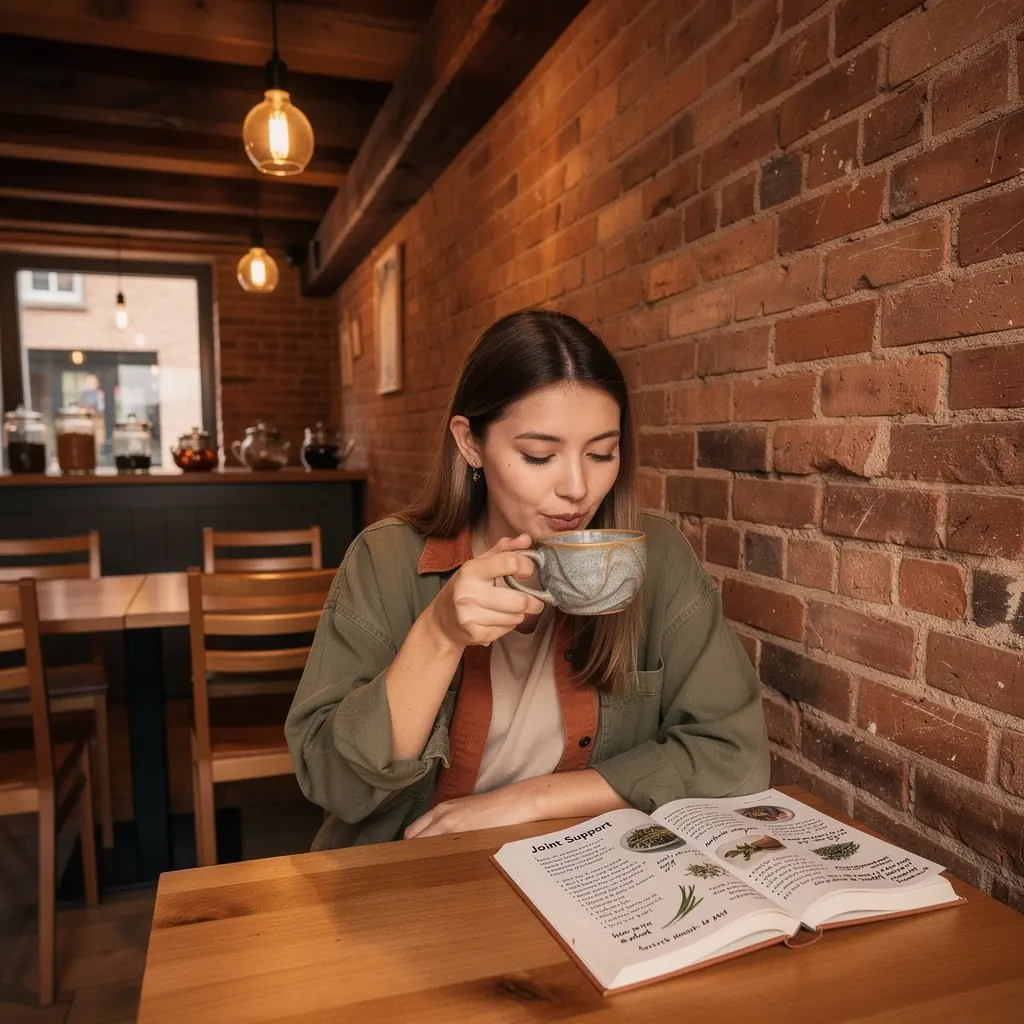 Az ízületek egészségét támogató tea recept, friss alapanyagokkal.